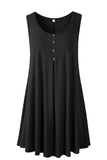 leboilalaslie Tank Tops for Women Tunic Button Sleeveless Summer Tee-8068