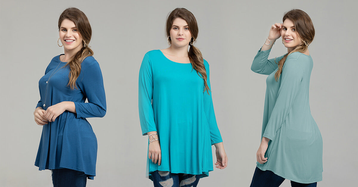 loose fit flare tunic shirt