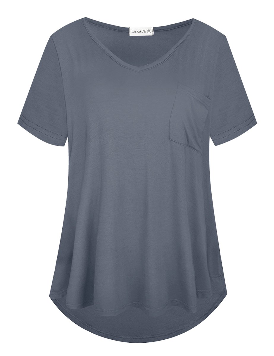 Women Plus Size Tops Casual Short Sleeve Summer Tee-leboilalaslie 8050.